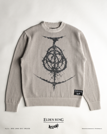 Welcome x Elden Ring - Rune Loose Gauge Knit Sweater - Grey
