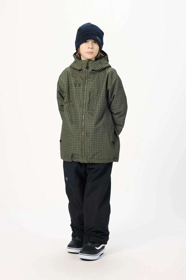 Airblaster - Youth Access Snowboard Jacket 2027 - Olive Grid