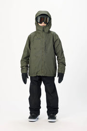 Airblaster - Youth Access Snowboard Jacket 2027 - Olive Grid