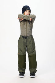 Airblaster - Youth Boss Snowboard Pant 2027 - Olive Grid