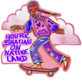 Girls On Shred -  Native Land Sticker by Alishon Kelly
