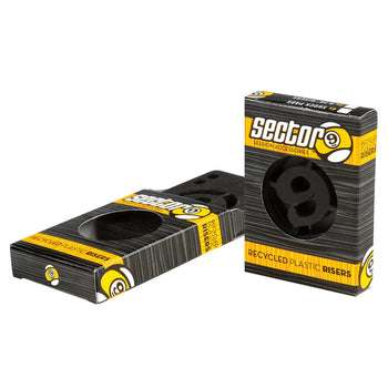 Sector 9 - Angled Riser Set - Black - Board Of Missoula