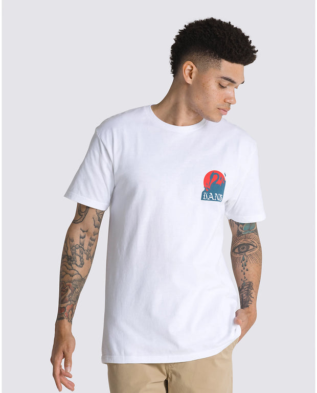 Vans Angry Crane T Shirt White Board Of Missoula