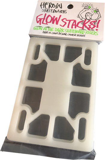 Heroin - 1/8th Riser Pads - Glow - Board Of Missoula