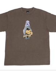 April - The Dogs T-Shirt - Washed Brown