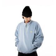 Howl - Corduroy Half Zip - Uniform Blue