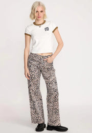 Volcom - Stone BF Hirise Pant - Animal Print
