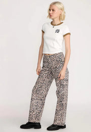 Volcom - Stone BF Hirise Pant - Animal Print
