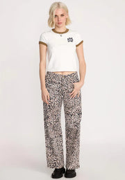 Volcom - Stone BF Hirise Pant - Animal Print