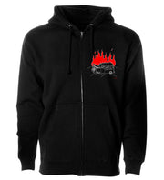 Lowcard - Burning Van Zip Hooded Sweatshirt