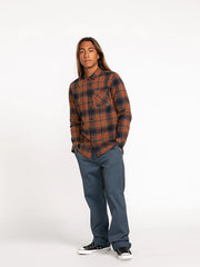 Volcom - Caden Plaid Flannel - Mocha