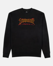 Thrasher - Cracked by Exteenager Crewneck - Black