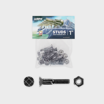 Lurpiv - 1" Stud Hardware - Black