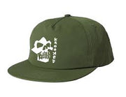 Krooked - Skulls Snapback Hat - Olive - Board Of Missoula