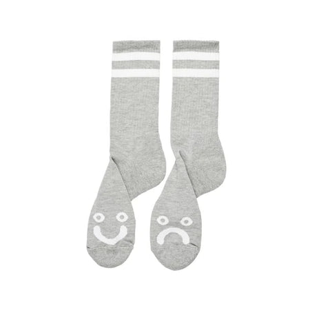 Polar - Happy Sad Socks - Heather Grey - Board Of Missoula