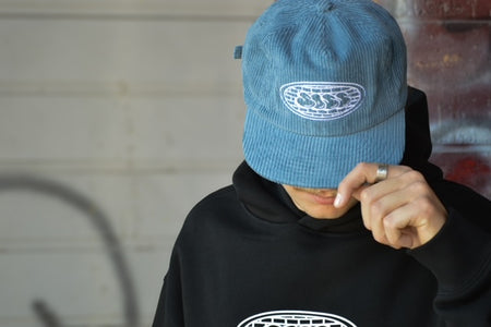 SOSS - Embroidered Cordoroy Hat - Blue