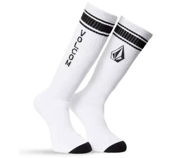 Volcom - Front Boarded Ribbed Crew Socks - Athletic Stripe - Board Of Missoula