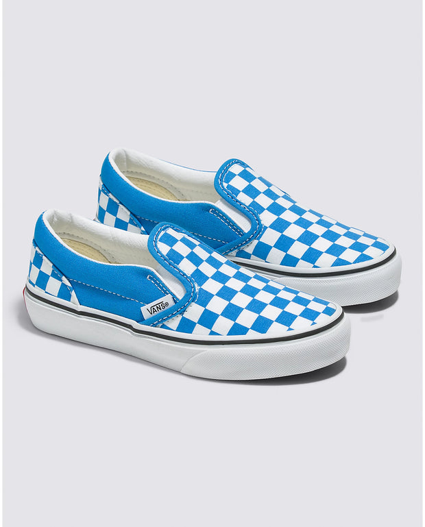 Vans classic slip on blue deals