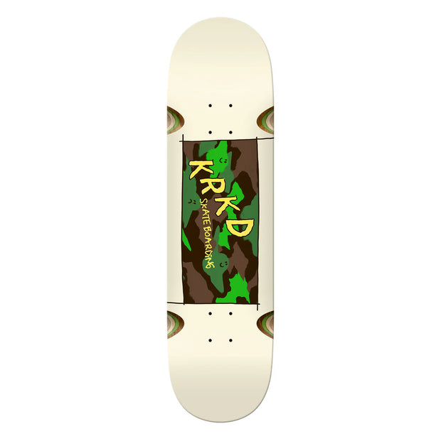 Krooked - Kamo White 8.5" Deck