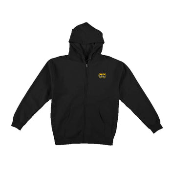 Krooked - New Tricks Zip Hoodie - Black / Yellow