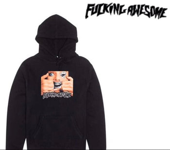 Fucking Awesome - Brace Face Hoodie - Black