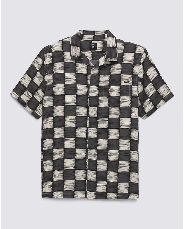 Vans checkered button deals up