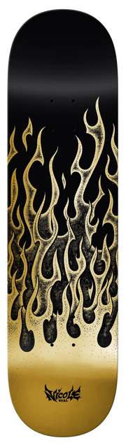 Real - Nicole Flames Redux 8.25" Twin Nose Deck