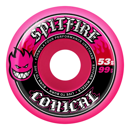 Spitfire - F4 99a Conical Wheels Pink - 53mm