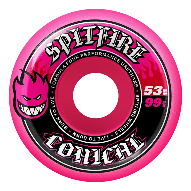 Spitfire - F4 99a Conical Wheels Pink - 53mm
