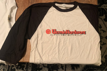 Vermin - Baseball T-Shirt - Black / White