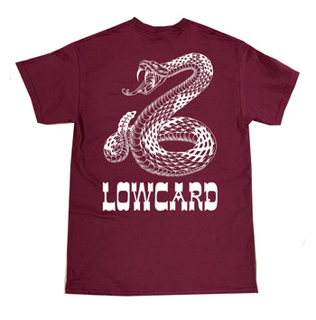Lowcard - Rattler T-Shirt - Maroon