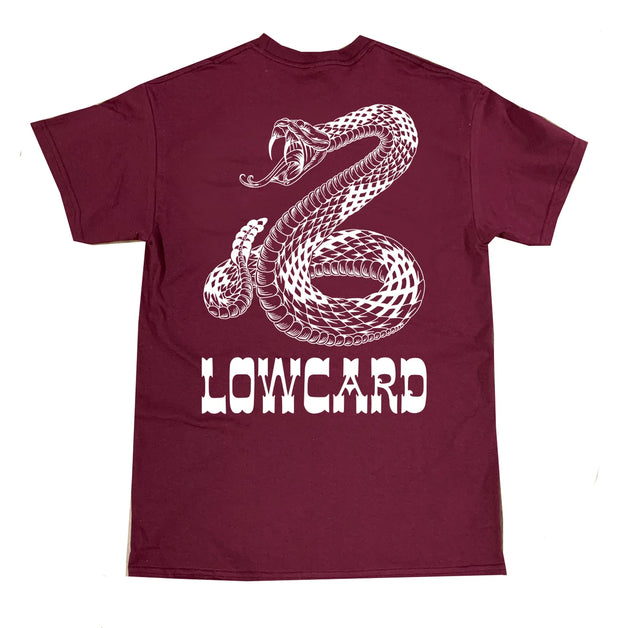 Lowcard - Rattler T-Shirt - Maroon