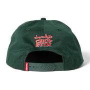 Chocolate - Rooster 5 Panel Hat - Forest Green