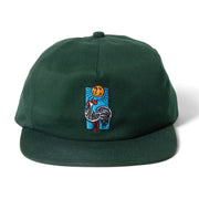Chocolate - Rooster 5 Panel Hat - Forest Green