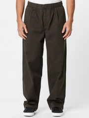 Volcom - Chillow Pleat Elastic Waist Pant - Cacao