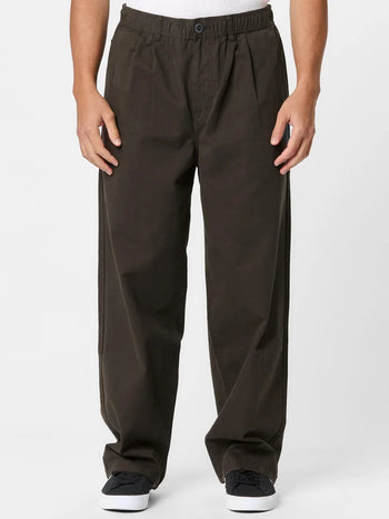 Volcom - Chillow Pleat Elastic Waist Pant - Cacao