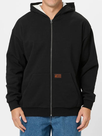 Volcom - Axestone Workwear Thermal Lined Hoodie - Black