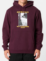 GX1000 - Bomb Hills Not Countries T-Shirt - Burgundy
