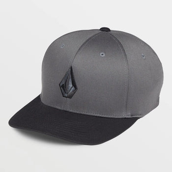 Volcom - Full Stone Flexfit Hat - Asphalt Black - Board Of Missoula