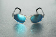 Dang Shades - GLCR Sunglasses - Silver x Ice Blue Mirror