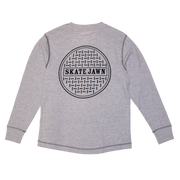 Skate Jawn - Sewer Thermal Long Sleeve Shirt - Grey - Board Of Missoula