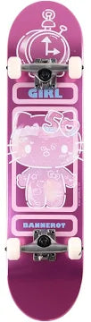 Girl x Hello Kitty - Bannerot 50th Anniversary 7.5" Complete Skateboard