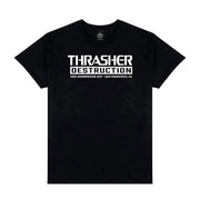 Thrasher - Destruction T-Shirt - Black - Board Of Missoula