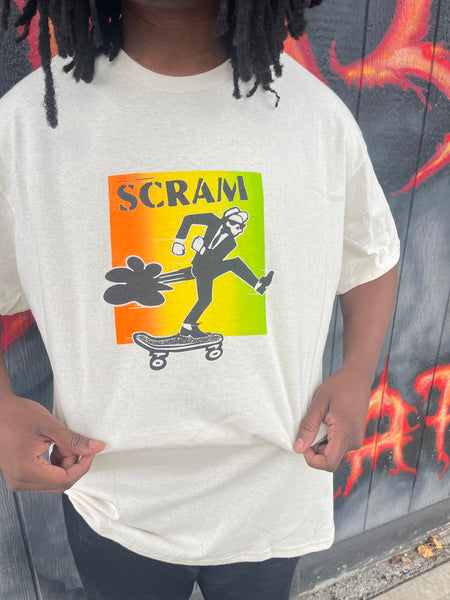 Scram - Scram Skant T-Shirt - White - Board Of Missoula
