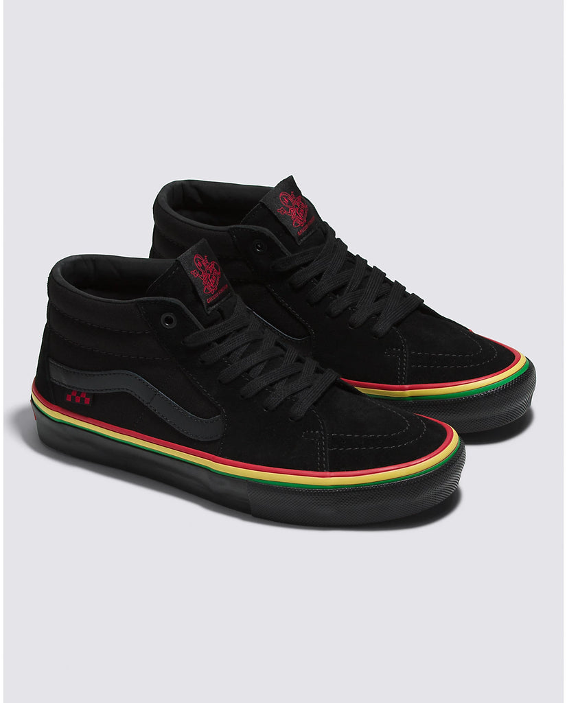 Vans Skate Grosso Mid Rasta Black Board Of Missoula
