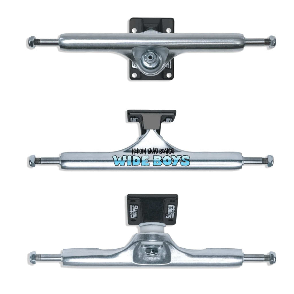 Slappy - ST1 Hollow Wide Boy Trucks - Polished / Black – Board Of