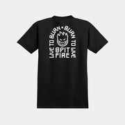 Spitfire - Youth LTB Arch T-Shirt - Black / White - Board Of Missoula