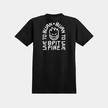 Spitfire - Youth LTB Arch T-Shirt - Black / White - Board Of Missoula