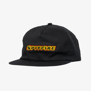 Spitfire - Flames Script Hat Snapback Hat - Black