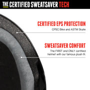 Triple 8 - The Certified Sweatsaver Helmet - Black Rubber